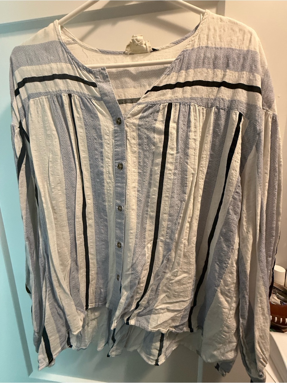 Anthropology The Korner Striped Blouse